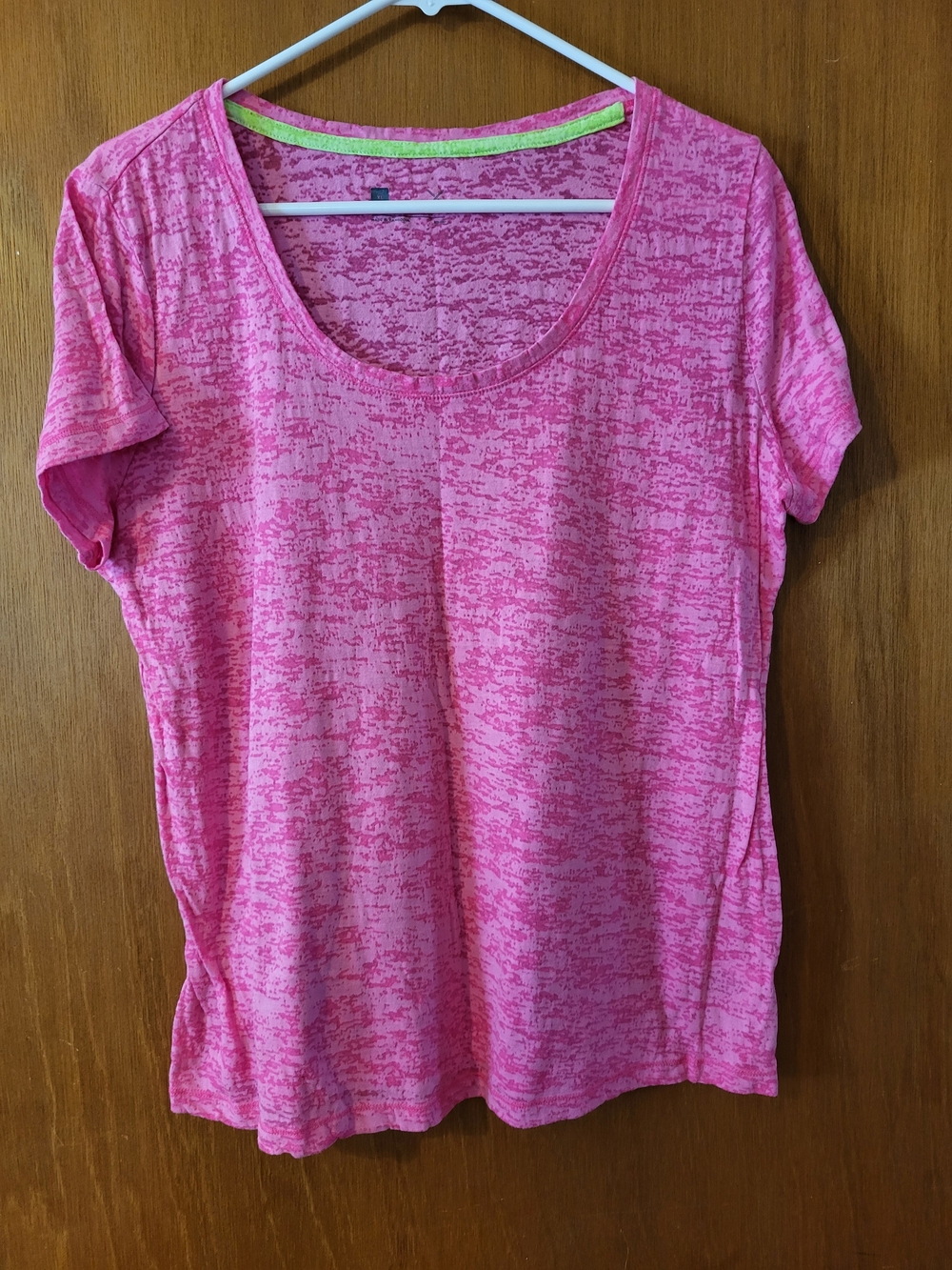 jcpenney Pink Short Sleeve Scoop Neck Tee
